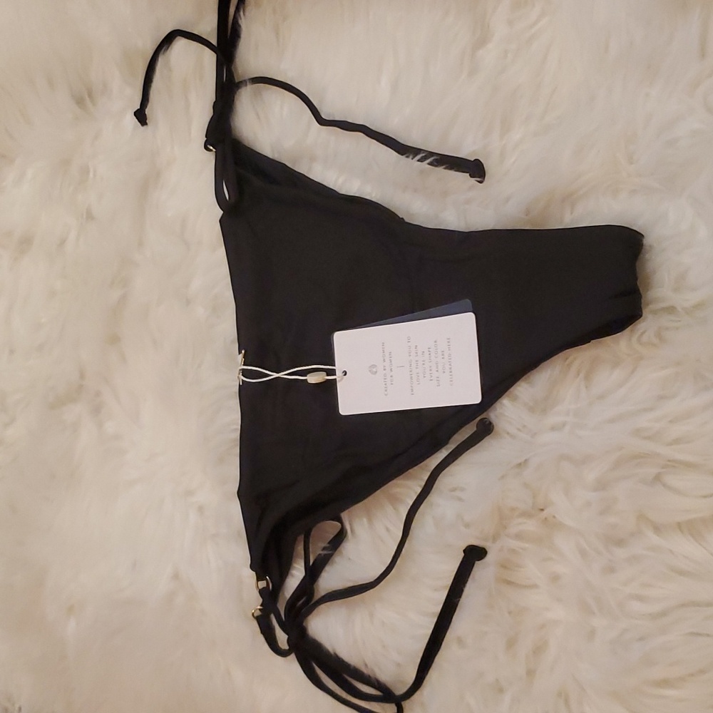Toluca Black Eva mini Bikini Bottom Onyx